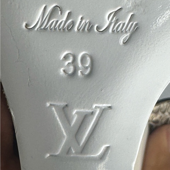 Louis Vuitton Brown Snakeskin Platform Wedges Sz 39 - Picture 7 of 7